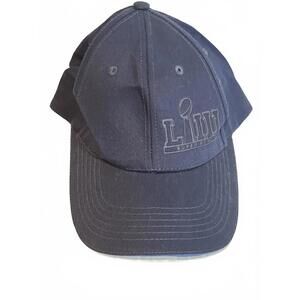 Super Bowl LIII Baseball Cap Hat Navy With Subtle Embroidery - Adjustable